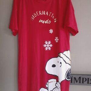 Peanuts Snoopy Night Shirt - Ladies M